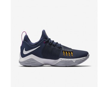 Nike zapatillas para hombre baloncesto pg1 obsidiana/oro universitario/hipervioleta/blanco 878627-632