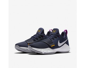 Nike zapatillas para hombre baloncesto pg1 obsidiana/oro universitario/hipervioleta/blanco 878627-632