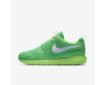 Nike zapatillas para hombre roshe flyknit verde voltaje/verde lúcido/blanco 677243-651