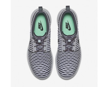 Nike zapatillas para hombre roshe two flyknit gris oscuro/gris lobo/blanco/gris oscuro 844833-687