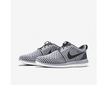 Nike zapatillas para hombre roshe two flyknit gris oscuro/gris lobo/blanco/gris oscuro 844833-687