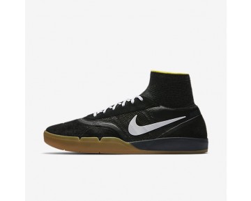 Nike zapatillas para hombre sb koston 3 hyperfeel negro/amarillo strike/marrón claro goma/blanco 819673-834