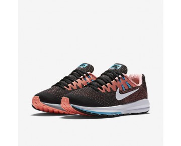 Nike zapatillas para mujer air zoom structure 20 negro/lava resplandor/azul cloro/blanco 849577-1193
